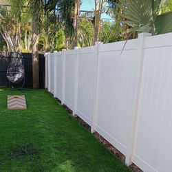 Fence White PVC Privacy