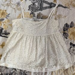 White Baby Doll Top