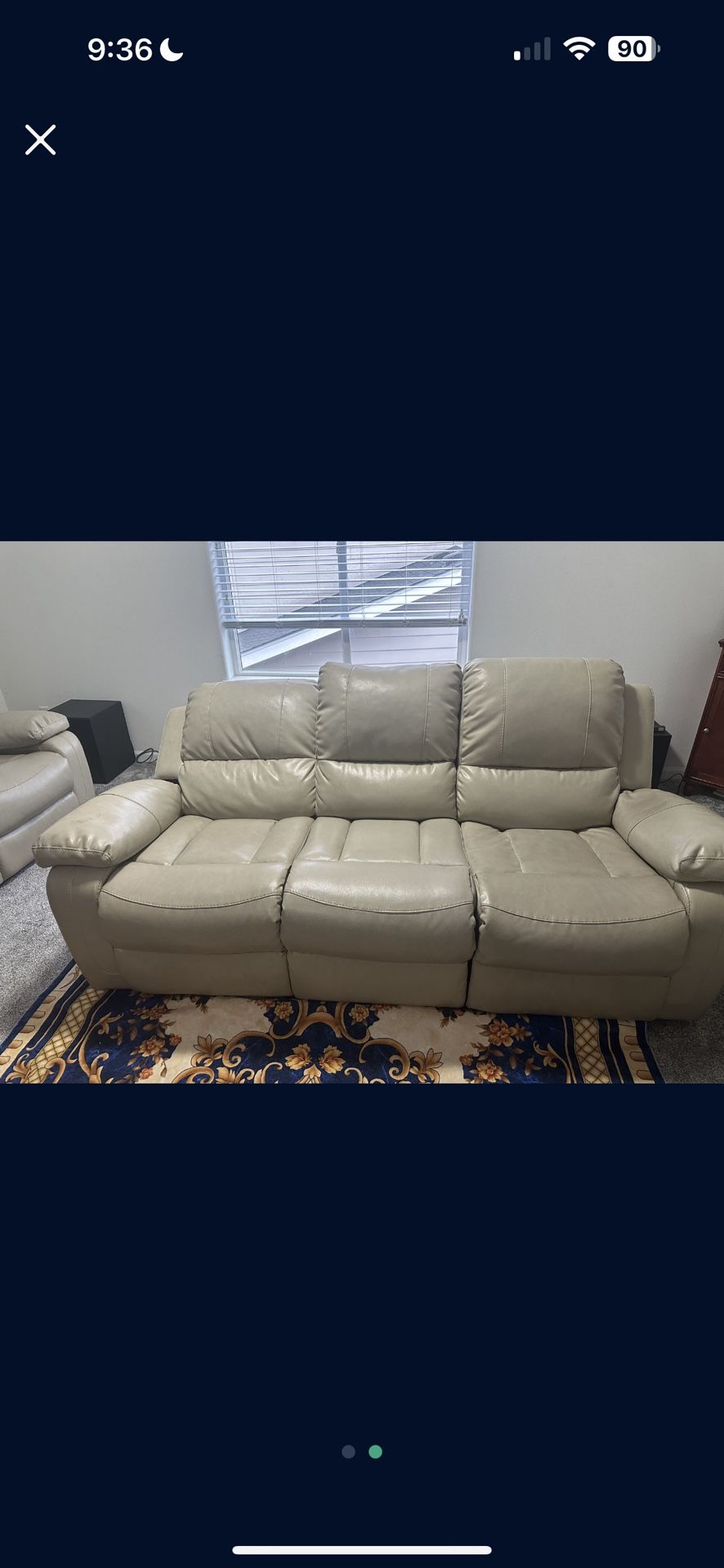 Recliner Leather Couch