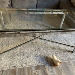 Chrome Glass Coffee Table 