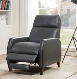 Decklyn Leather Pushback Recliner 