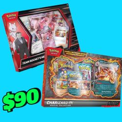 Pokemon Box Bundle (Rockets Mewtwo Box / Charizard Ex Special Box)