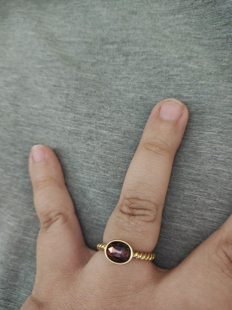 Ring With Purple Stone