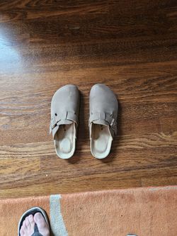 Suede Clogs Size 8