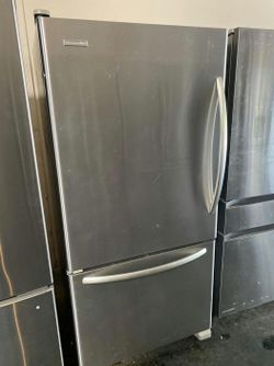 KitchenAid Bottom Freezer Refrigerator Stainless Steel