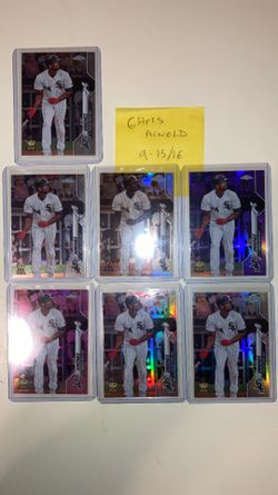 Eloy Jimenez rookie Lot Purple sepia refractors