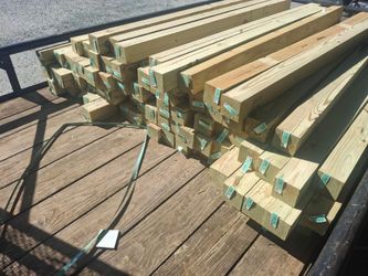 4 x 4 x 6 Foot Treated Posts / Ties.    $3.50.