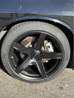 20" HELLRAISER 20x9.5 20x11 5x115 Staggered Wheels Tires Dodge Charger Challenger Chrysler 300C 20