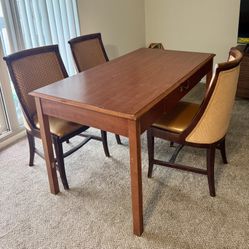Dining Table With Three Chairs