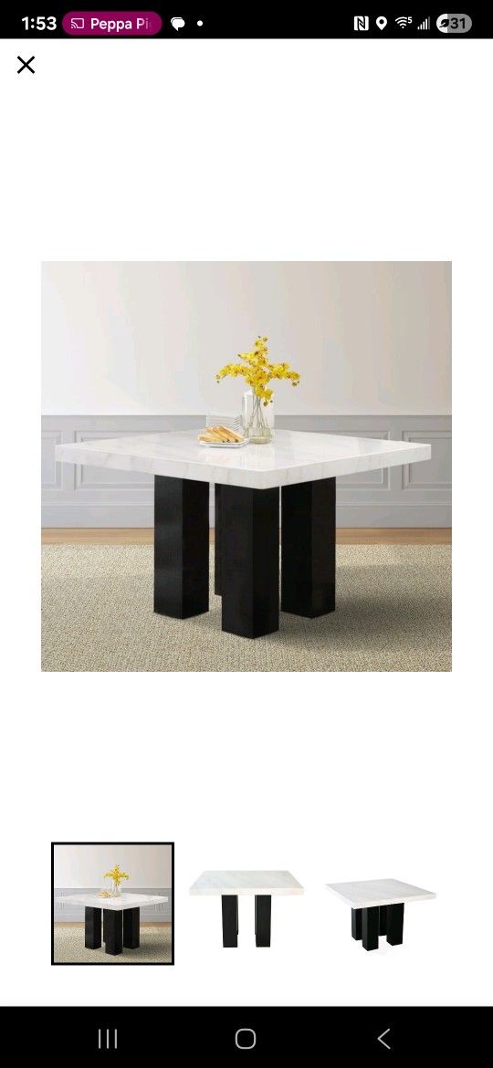 Natural Marble Table - Steve Silver - Camila