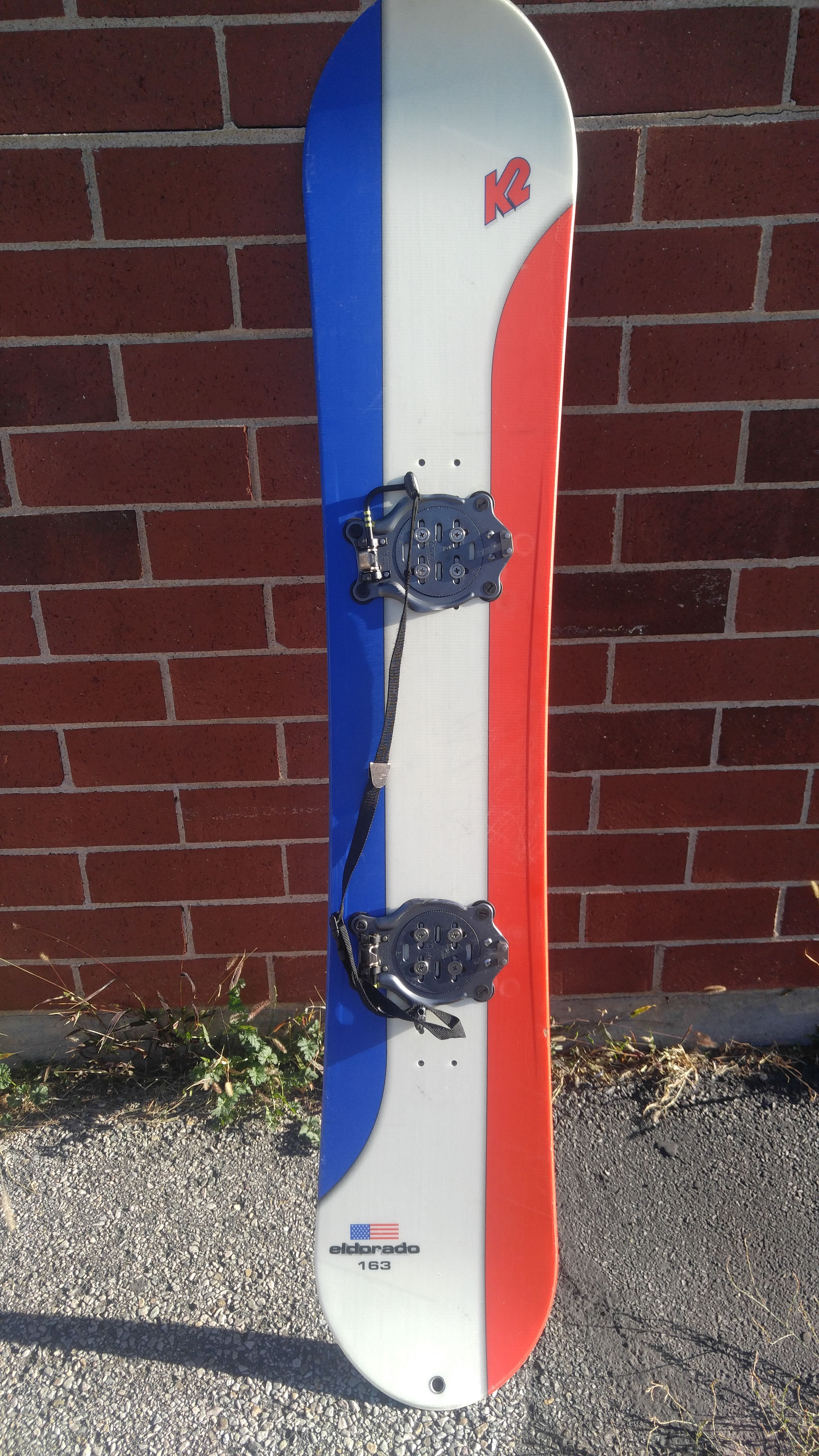 Snowboard K2 Eldorado 163 cm click on bindings