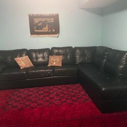 Black Leather Couch
