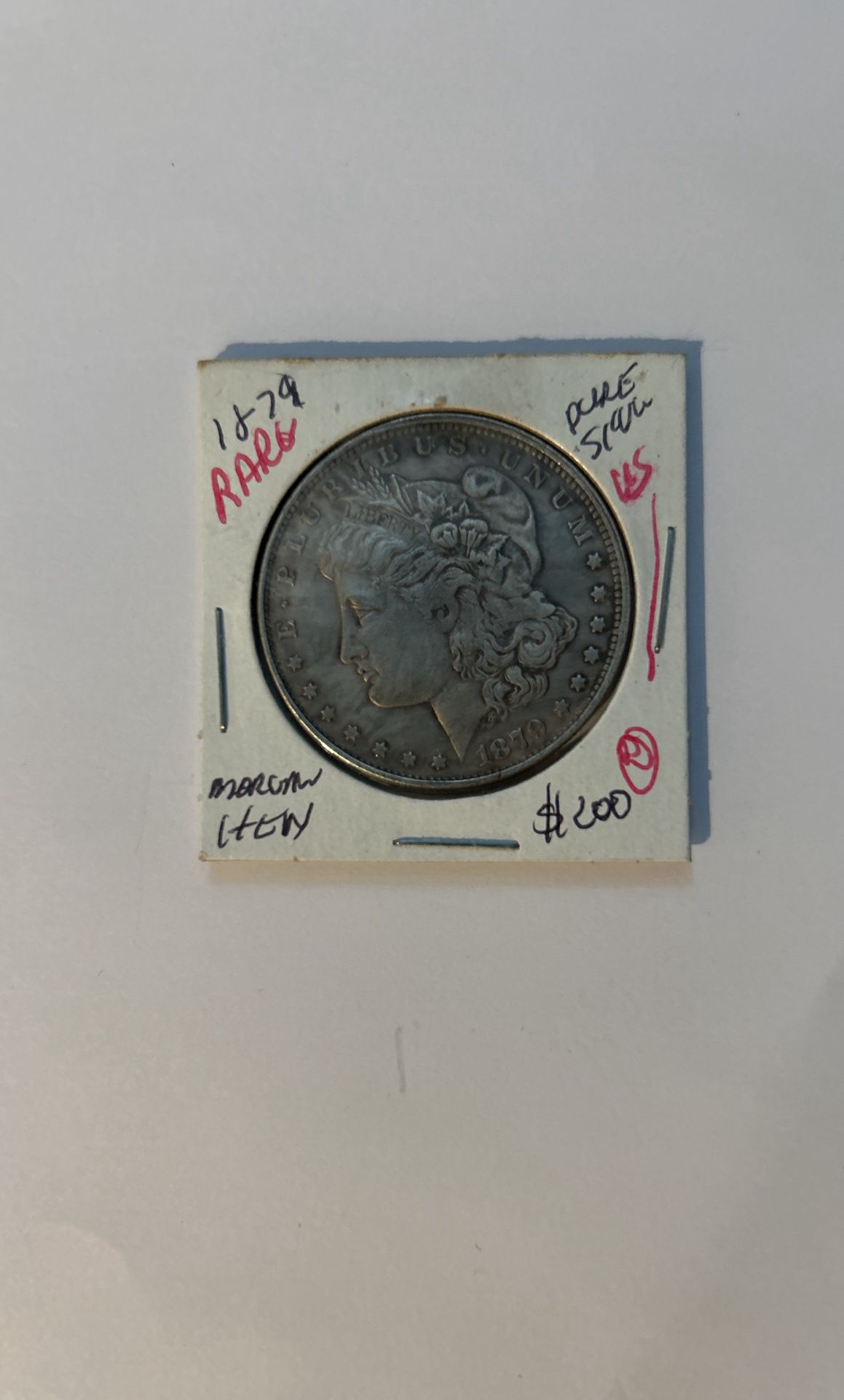 1879 Morgan Head Silver Dollar - RARE