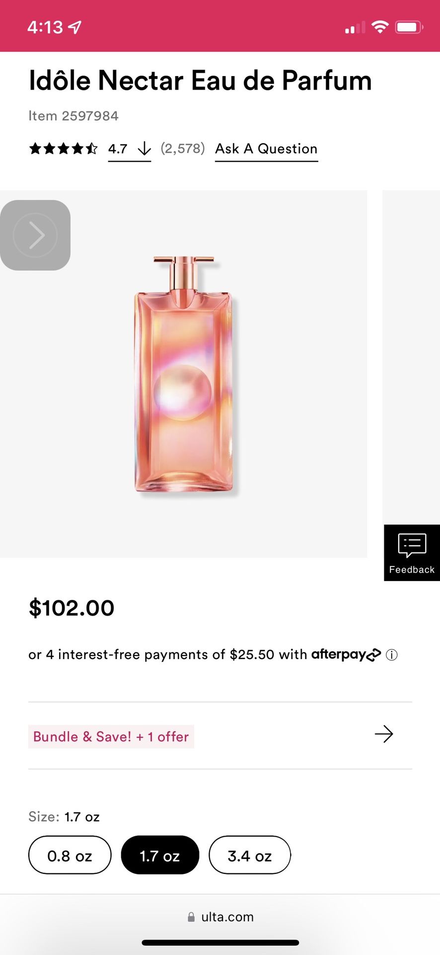 Newest Release! 2022! Lancôme Idole EDP Nectar!