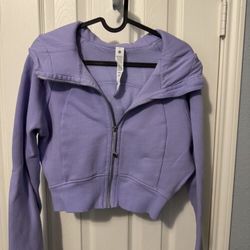 Lululemon Scuba Full-Zip Cropped Hoodie
