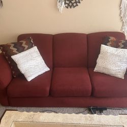 Red Three Seater Couch