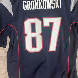 Gronk Patriots Home Jersey Large