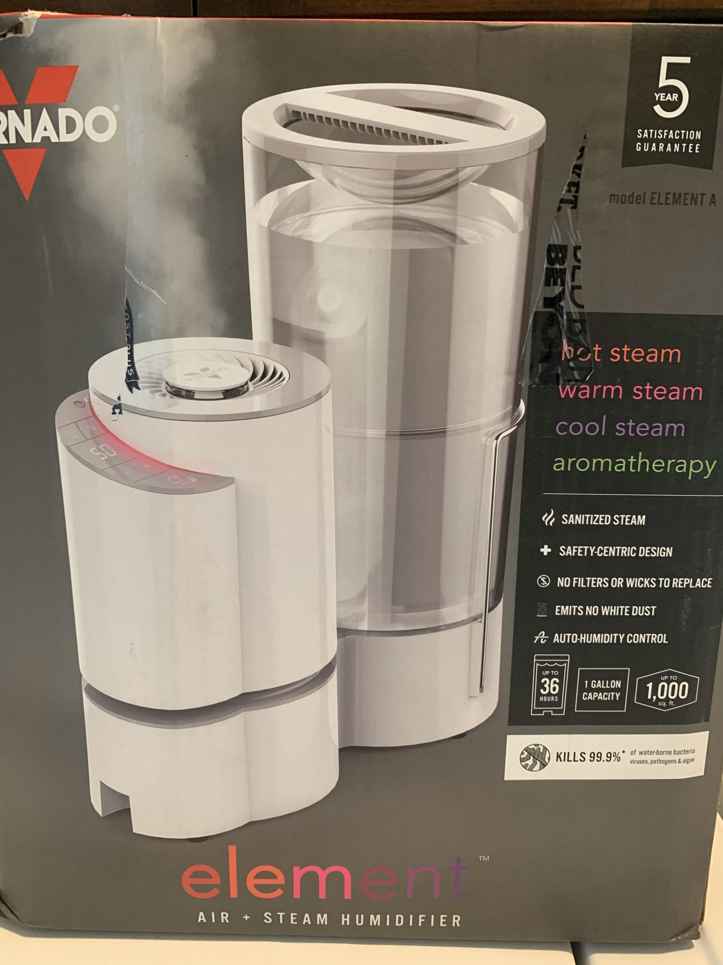 Vornado element air+steam humidifier