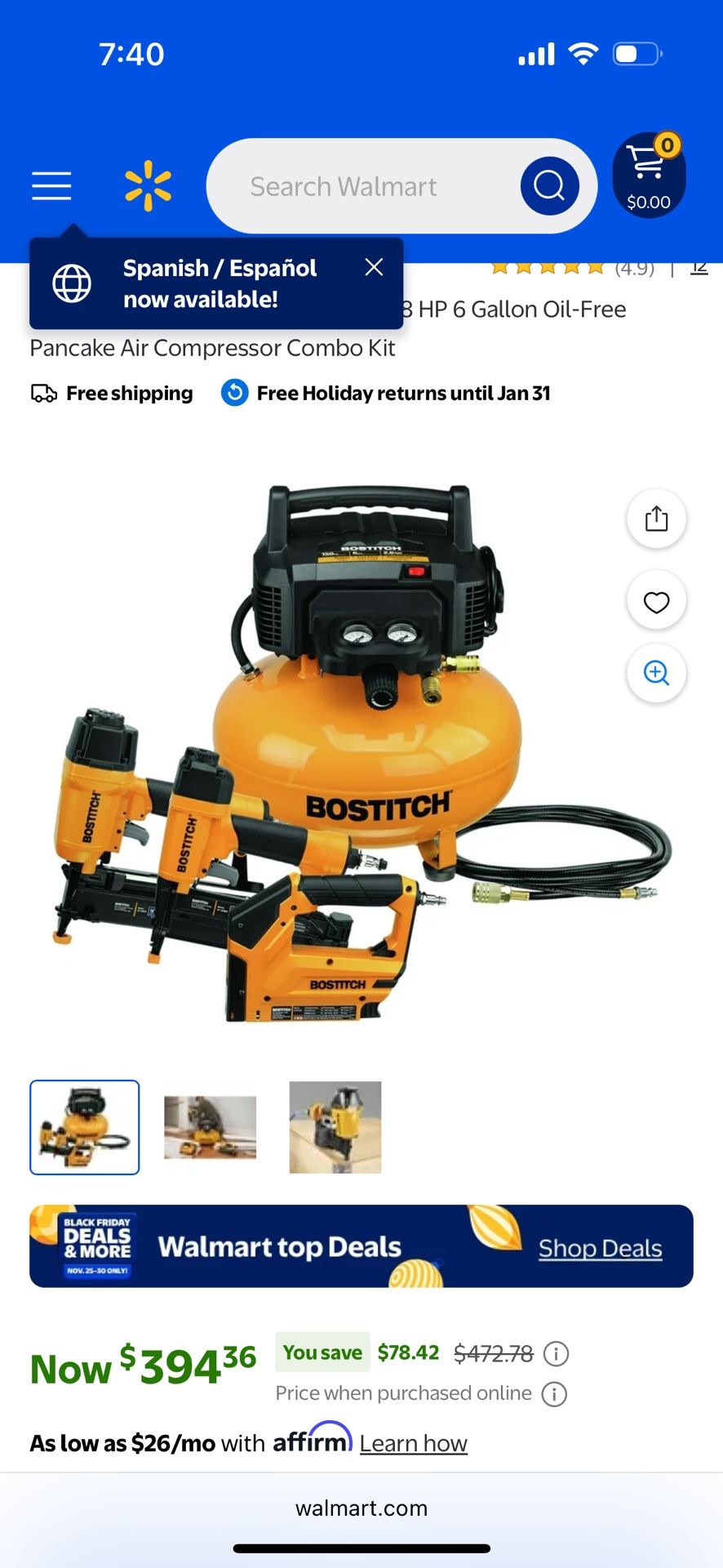 Pancake compressor 3 tool KIT