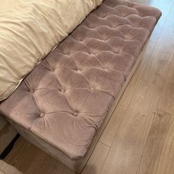 Bench, Tufted Bench, French Country, Farmhouse, Shabby Chic, Lounge, Chaise, Sofa 