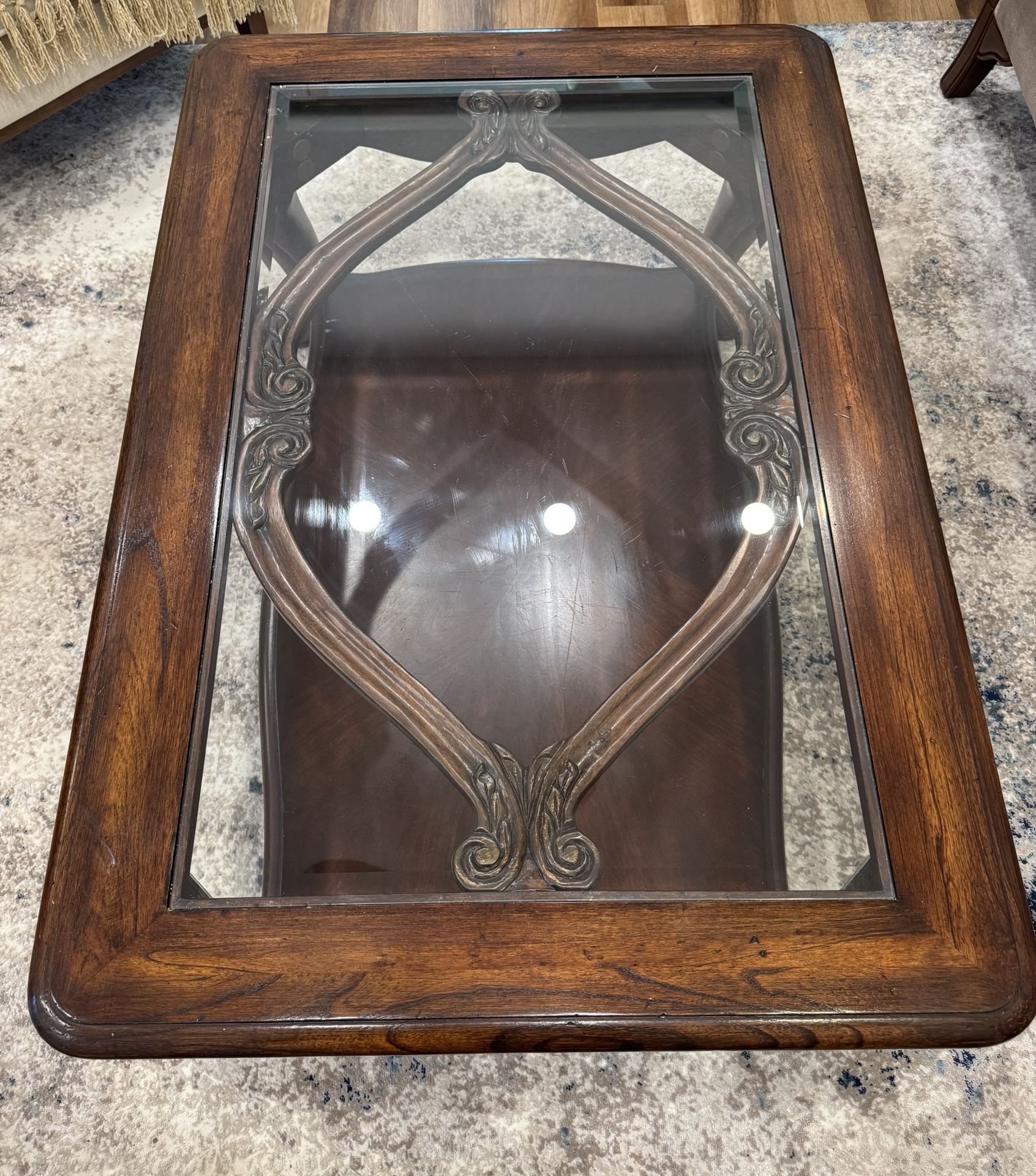 Wood And Glass Tables
