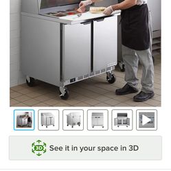 36” Mega Top Sandwich Prep