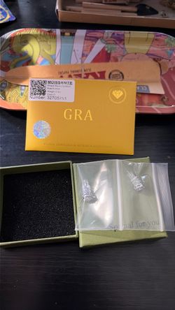 Moissanite Stud Earrings with GRA Certificate