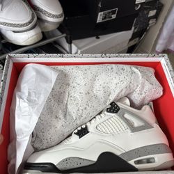 Jordan 4 white cement, 9.5 m 