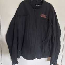 Harley Davidson Men’s Skull Flames Lightweight Jacket – Size 2XL Tall