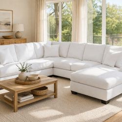 Living Spaces Downed Sectional Couch