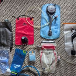 Water Hydration Bladder Bag MSR Osprey Hydrapak Silicone 1 Gallon 4L, 3L, 2L REI Camping Hiking Backpacking Filter Storage Sack Pack Camelbak Salomon
