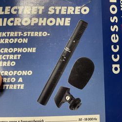 Monacor Ecm600st.  Stereo microphone  In original box