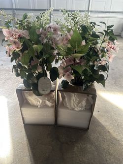Floral Potted Arrangements Artificial Flowers