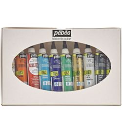Pebeo Vitrea 160, (Set of 10) Assorted Glass Paint Outliners