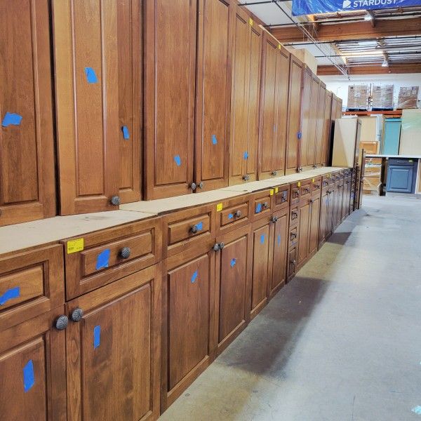 Beautiful Wood Cabinet Set