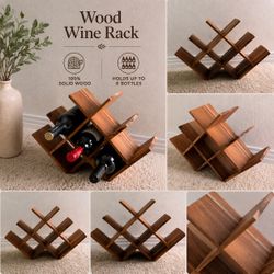 Solid Wood Wine Rack