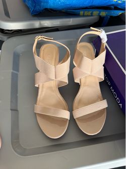 Beige heels
