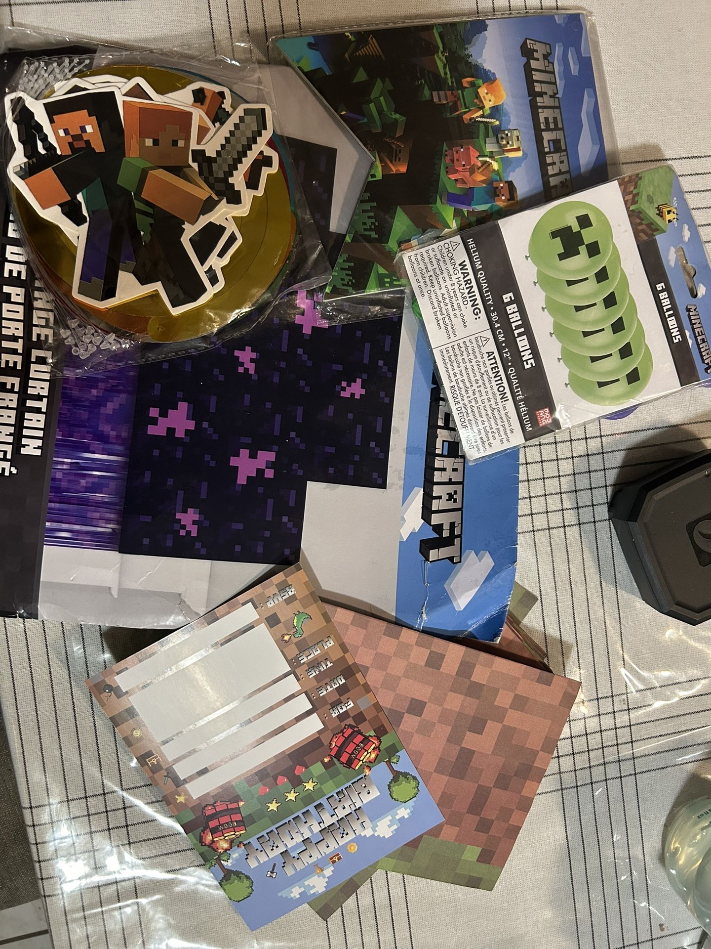 Minecraft Birthday Decorations