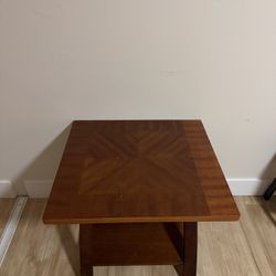 Solid Wood Side Table — Great Condition & Sturdy (OBO)