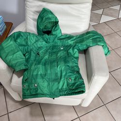Spyder Winter Jacket Junior Size 16 Green