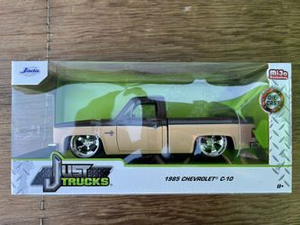 Jada Toy Just Trucks 1:24 Scale 1985 Chevy C10 Model Brown Diecast