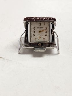 Perfine 17 Jewels Vintage Travel Clock