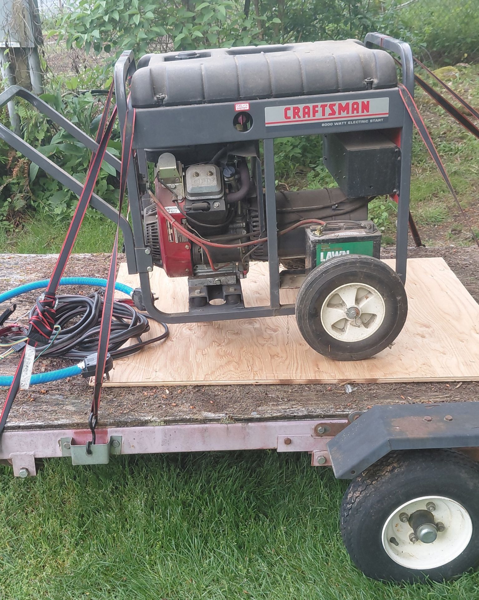 8k generator Craftsman for sale or trade for riding mower