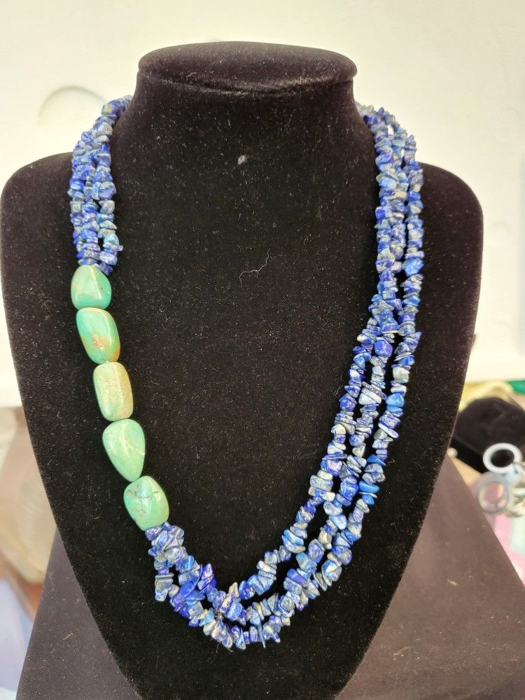 Lapis Lazuli, & Turquoise Necklace 