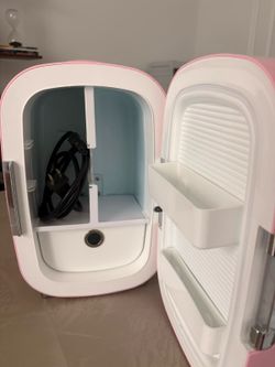 Pink Mini Skincare Fridge