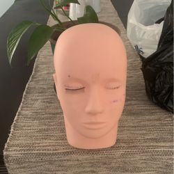 Mannequin For Eyelash Practice Or Wig Holder