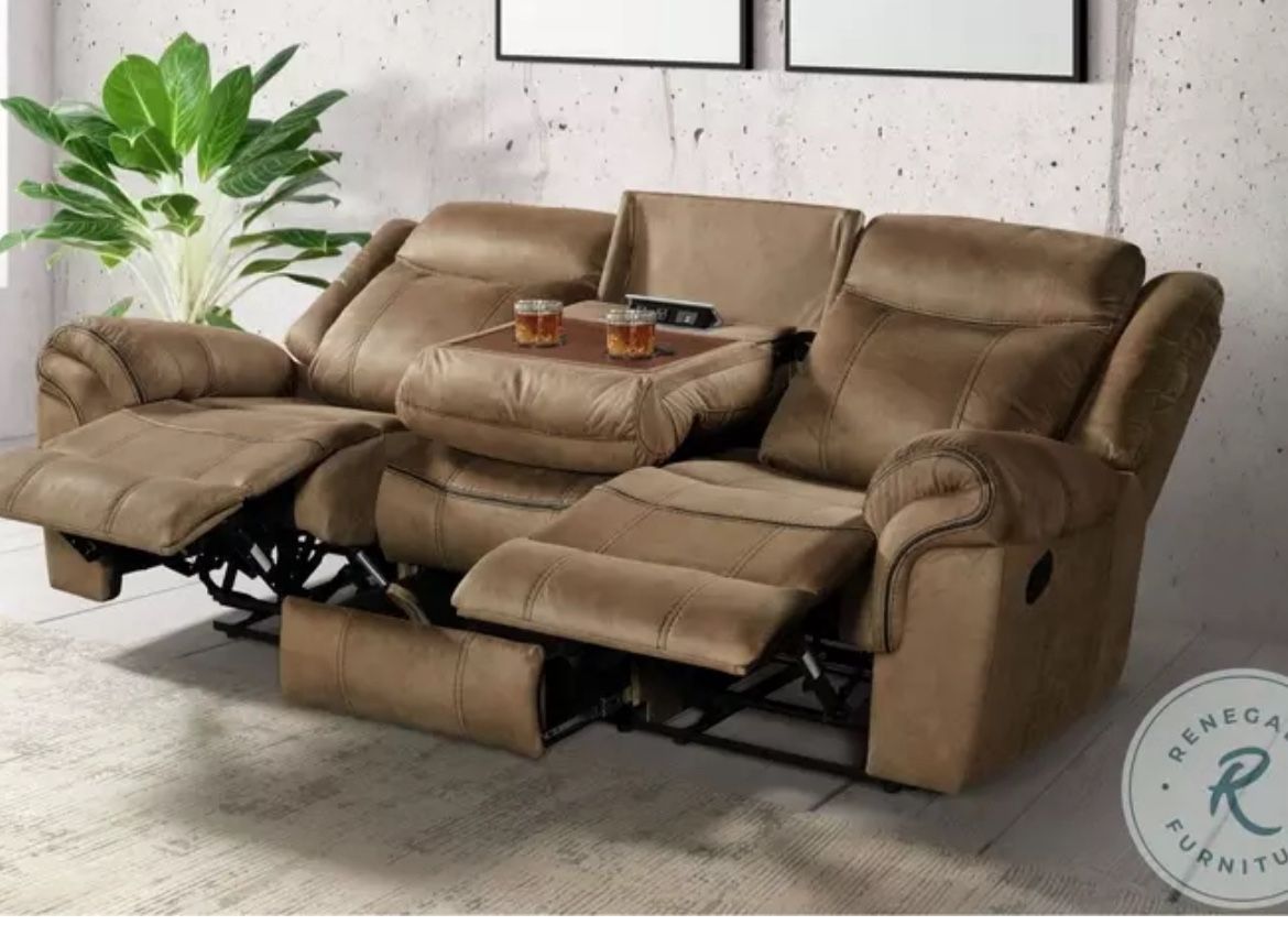 Sorento Brown Reclining Sofa