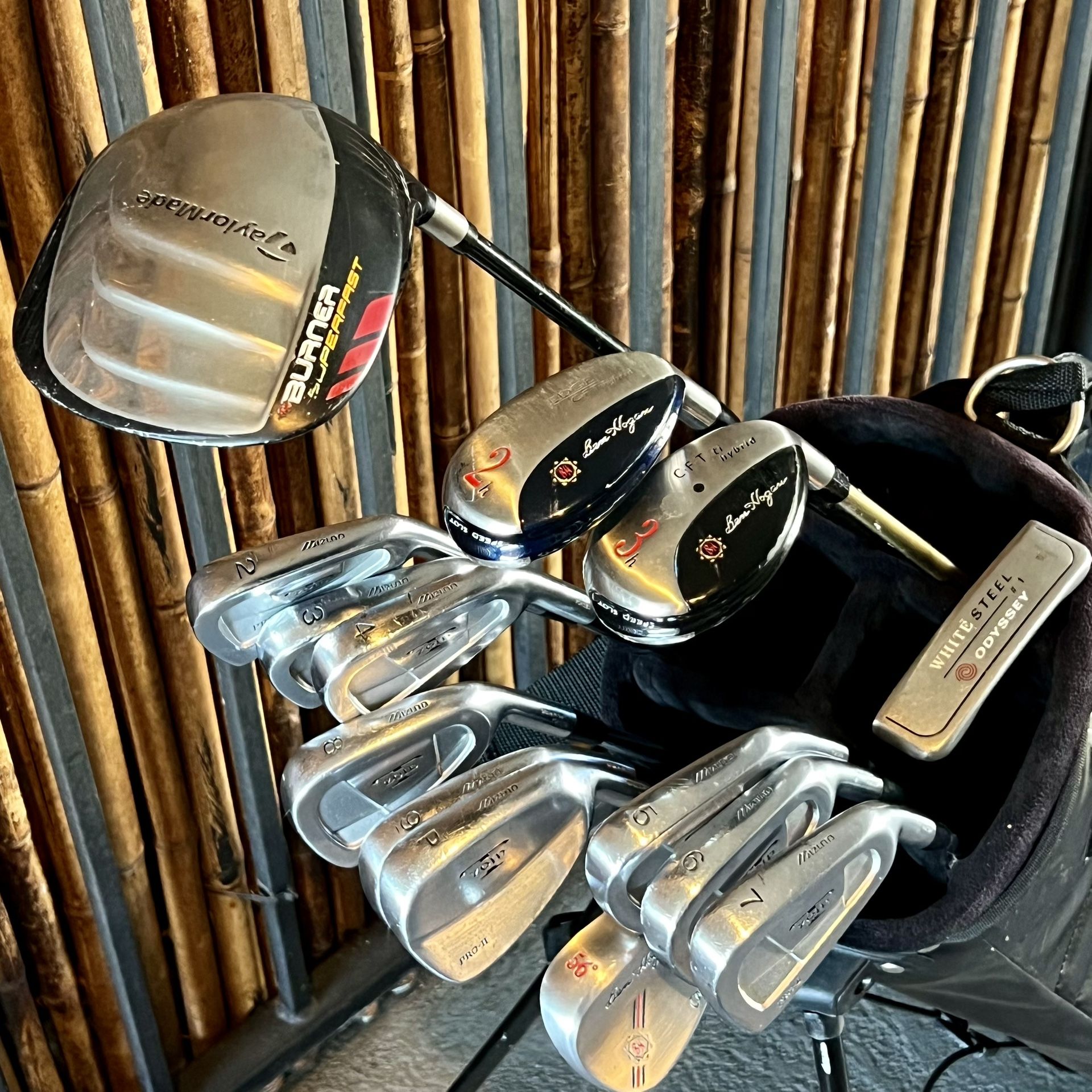 Mizuno Forged Golf Club Set - TaylorMade Driver, Odyssey Putter