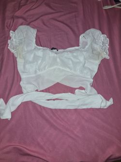 White crop top