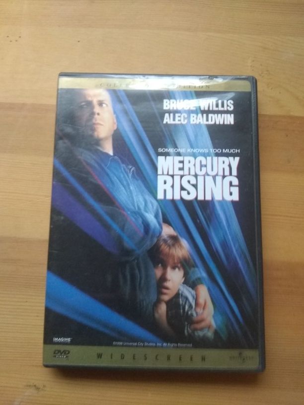 Mercury Rising Movie DVD Disc
